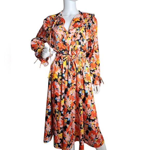Plan C Multicolor Long Sleeve Dress - Picture 1 of 13